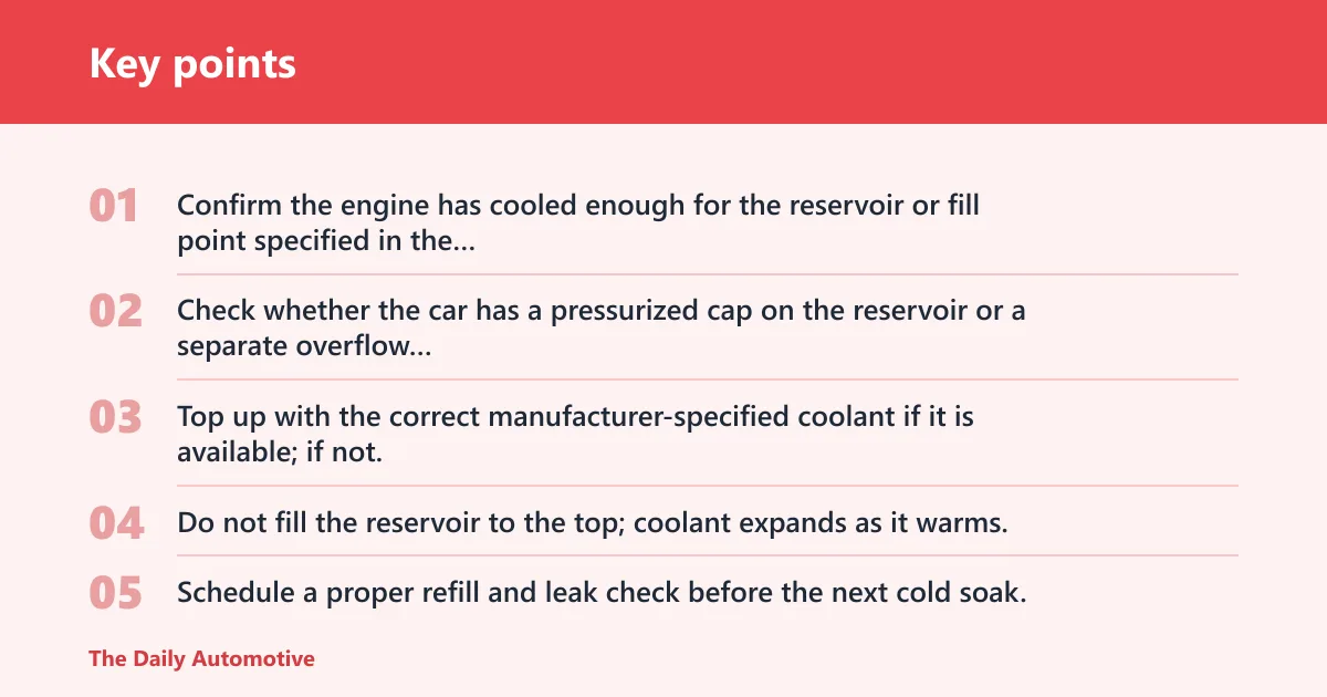 Key points: What to do before overnight parking