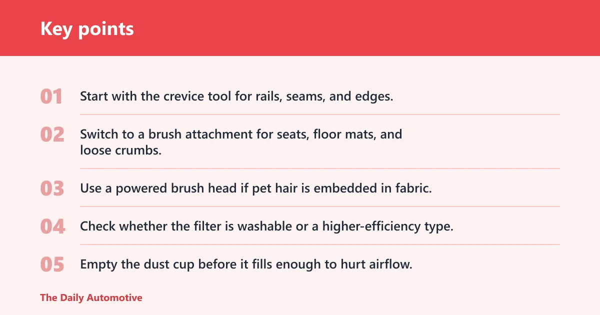 Key points: How do you choose the right attachments?