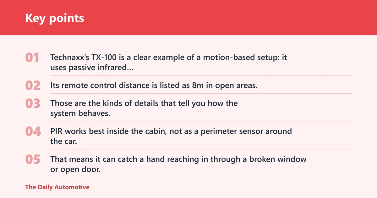 Key points: Can a motion sensor be wired to the horn?