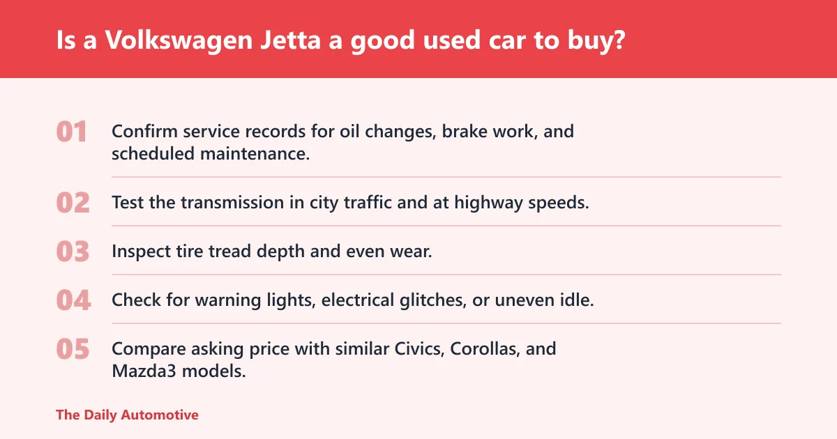 Steps: Is a Volkswagen Jetta a good used car to buy?