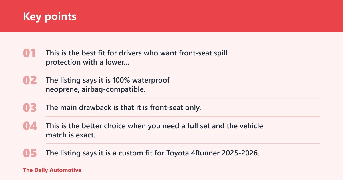 Key points: Our picks by need