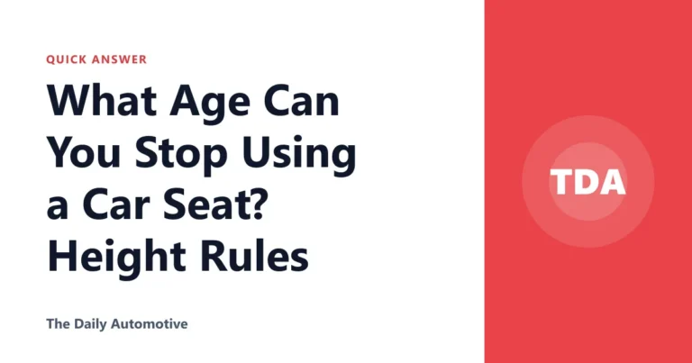 What Age Can You Stop Using a Car Seat? Height Rules
