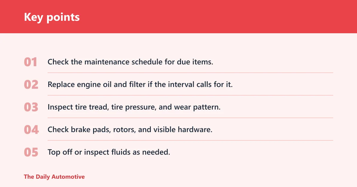 Key points: When should you service a car?