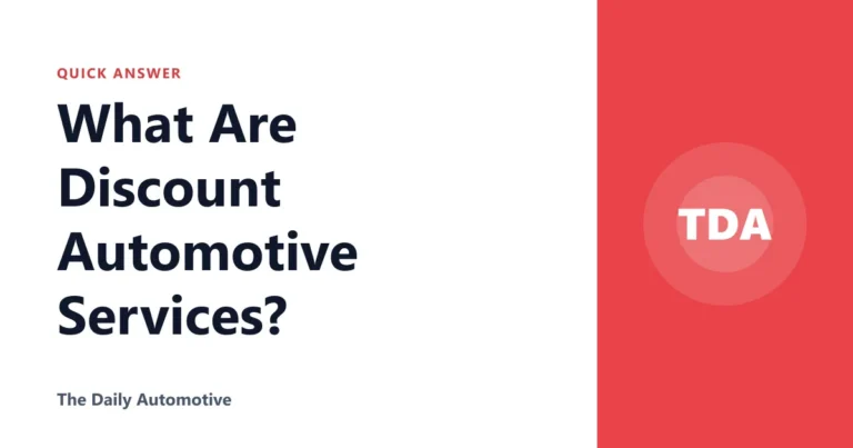 What Are Discount Automotive Services?