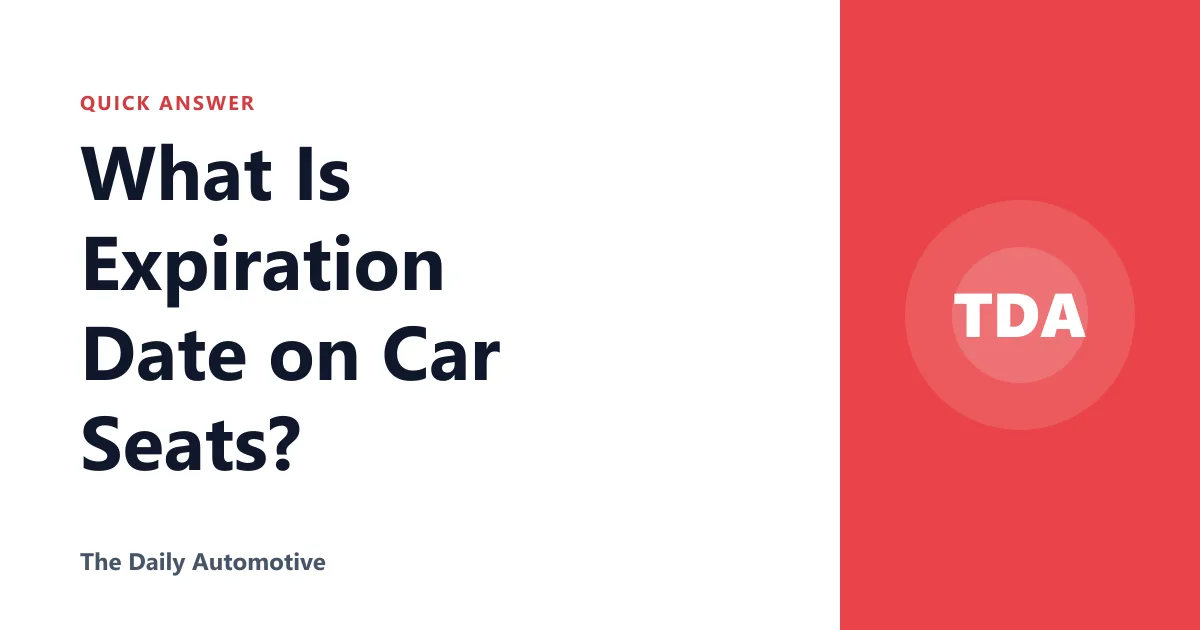 What Is Expiration Date on Car Seats?
