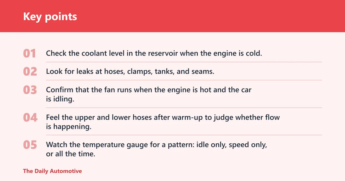 Key points: Is it the radiator or something else?