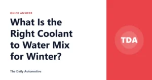 What Is the Right Coolant to Water Mix for Winter?
