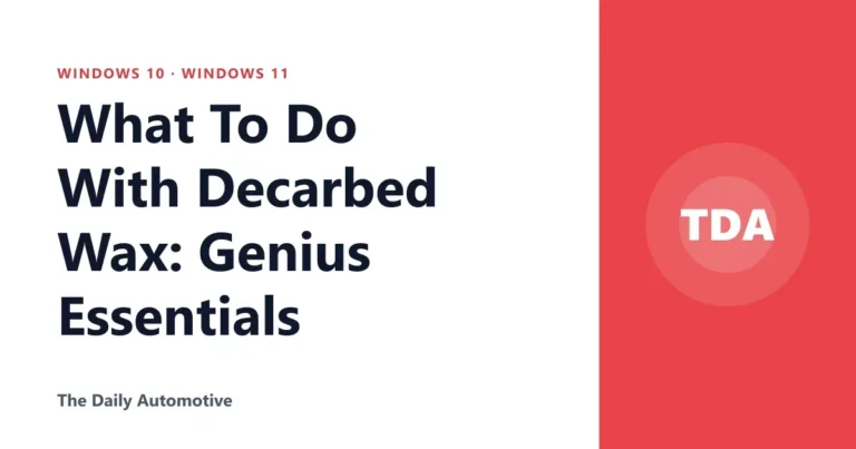 What To Do With Decarbed Wax: Genius Essentials