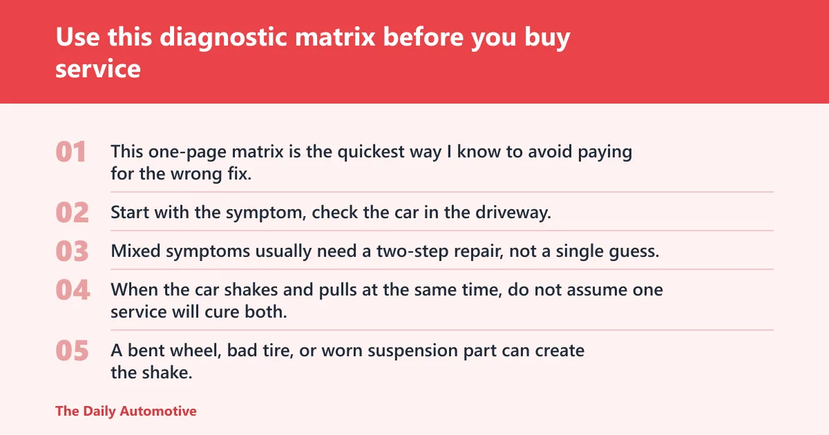Steps: Use this diagnostic matrix before you buy service