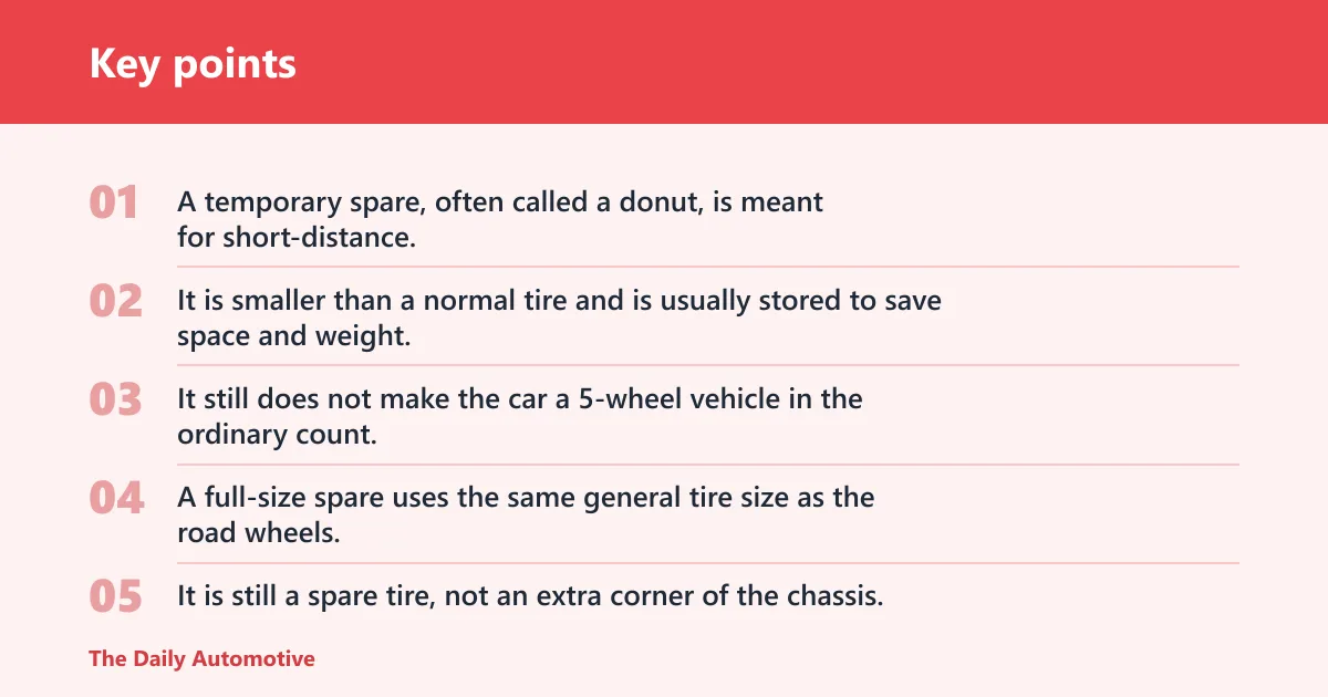 Key points: What the spare tire means