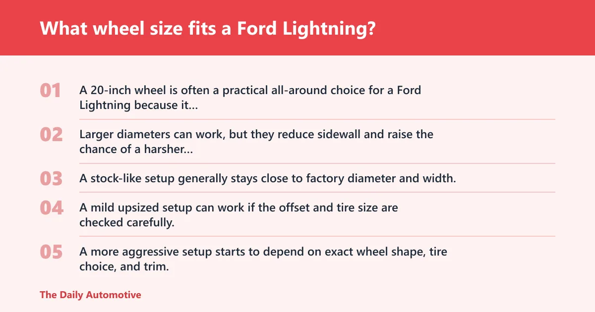 Steps: What wheel size fits a Ford Lightning?