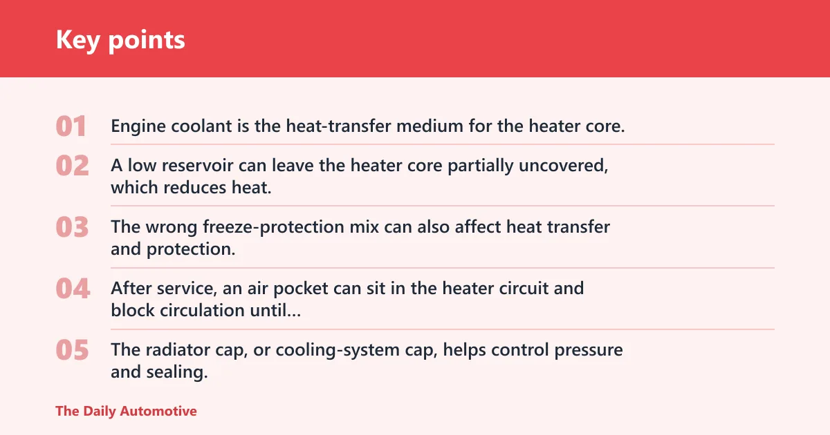 Key points: What can stop heat from reaching the cabin?