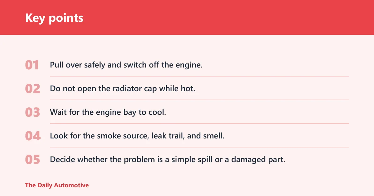 Key points: Smoke color triage table