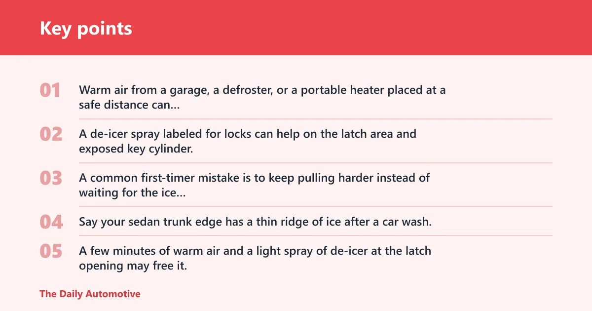 Key points: How do you unfreeze it safely?