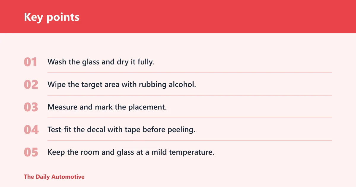 Key points: How do you apply one without bubbles?